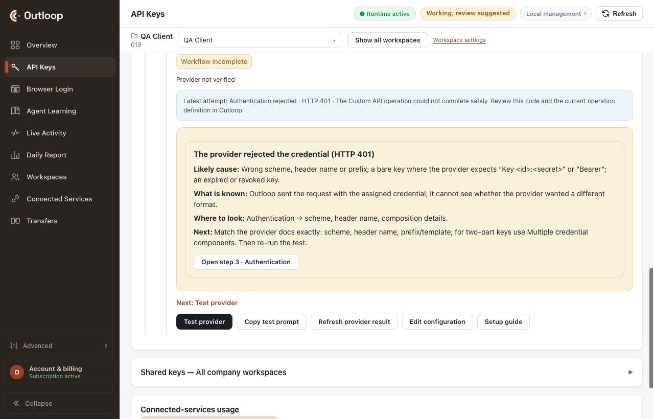 An HTTP 401 with the authentication-scheme rescue card